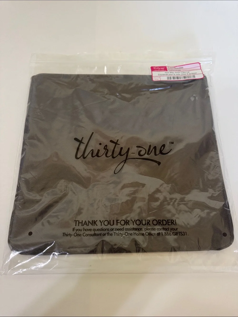 Thirty-One Your Way Junior Cube Lid Brown
